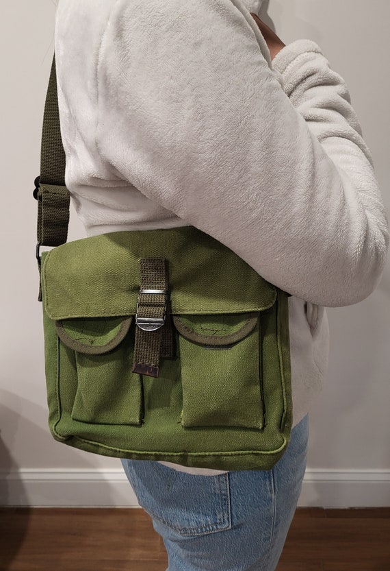 Canvas Ammo Olive Green Shoulder Bag - image 8