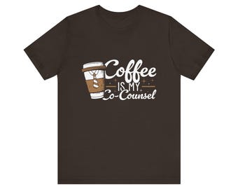 Lawyer Coffee Co-Counsel T-Shirt, Funny Attorney Gift