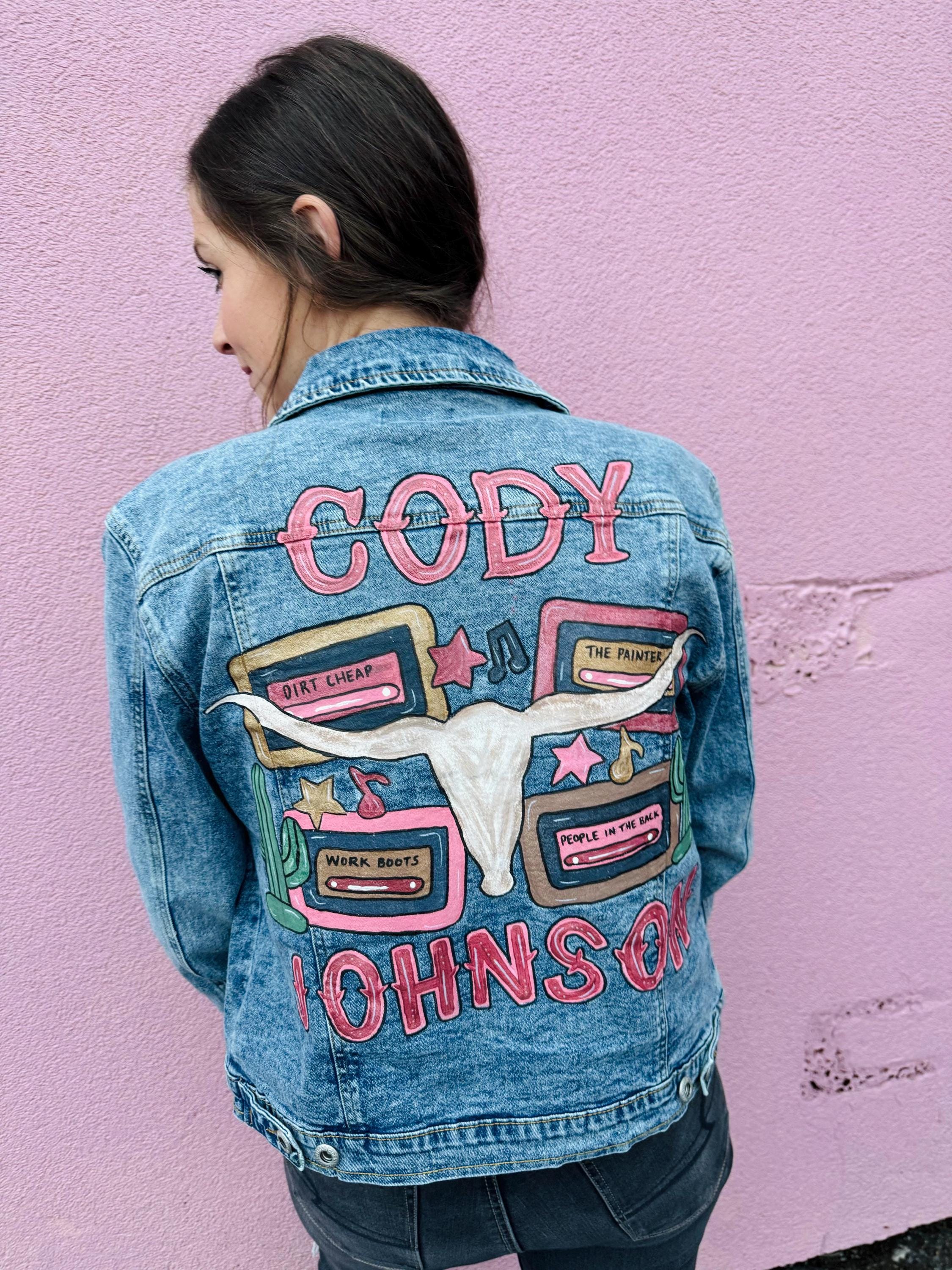 Custom Painted Concert Jean Jacket - Etsy