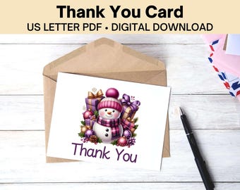 Christmas Notecard Printable