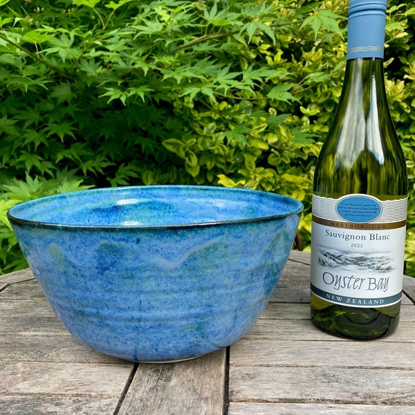 Blue designer fruit bowl main image 1