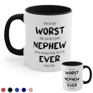 Funny Nephew Mug, Custom Nephew Coffee Cup, Fun Family Gift, Gift Nephew, Birthday present, Sarcastic Mug, Christmas, Best Nephew, Novelty
