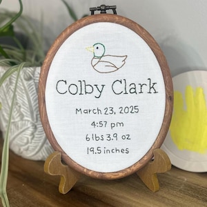 birth info + small design