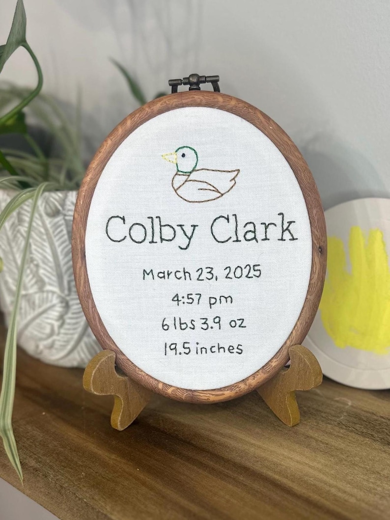 birth info + small design