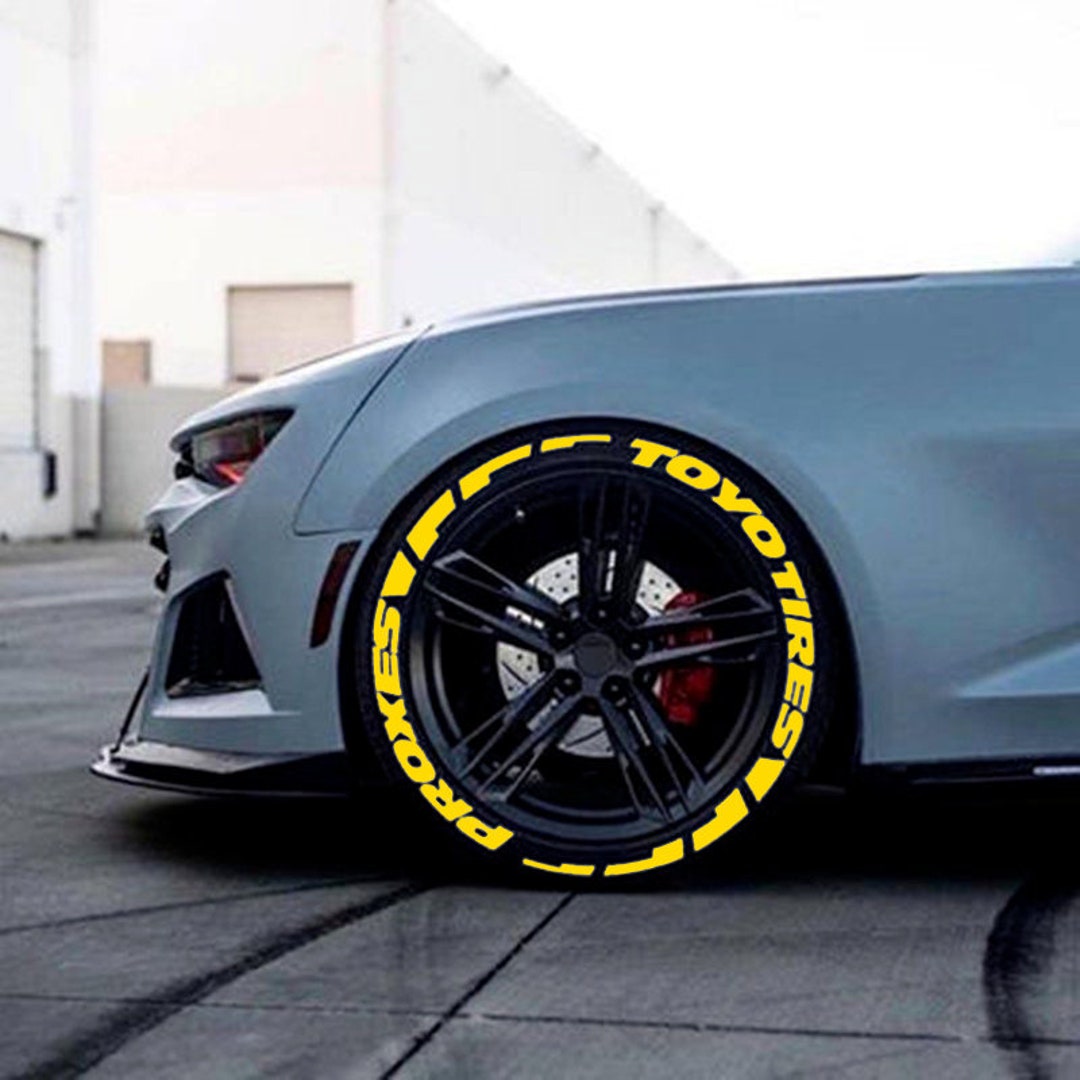 Permanent Toyo Tires Proxes Tire Lettering Stickers 1.25 Letters for 14