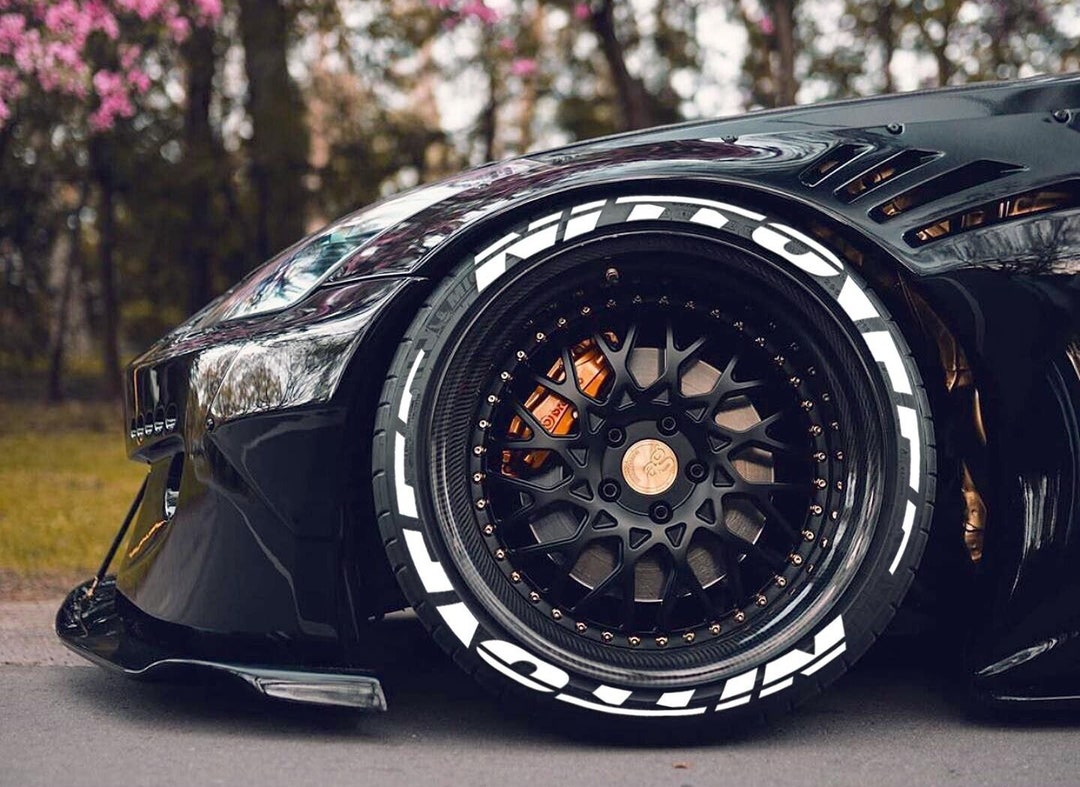 Permanent Nitto Tire Lettering Stickers 1.25 for 14 to 22 16 Pcs Kit Etsy