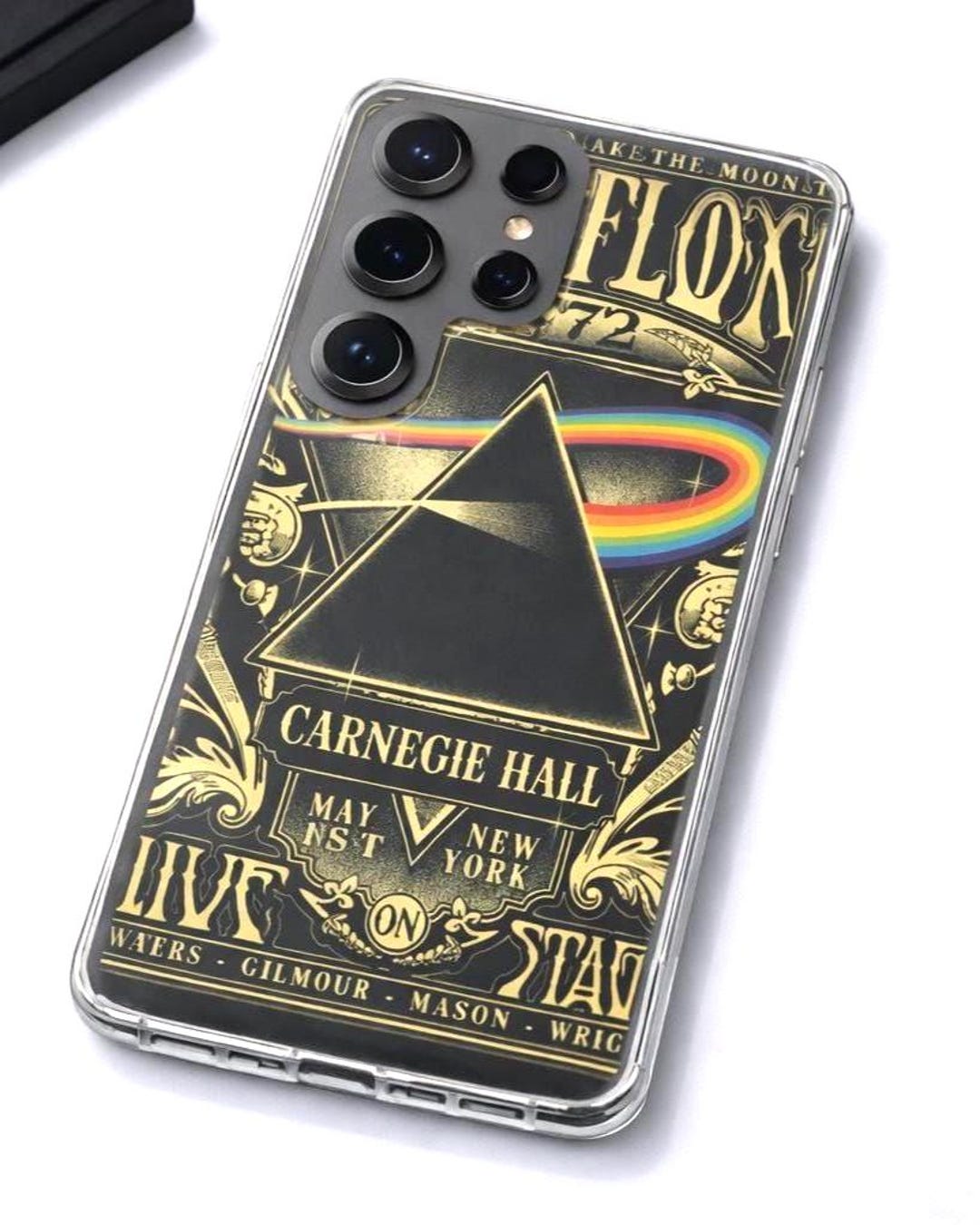 Pyramid Prism Concert Retro Poster Clear Case , Vintage Impact ...