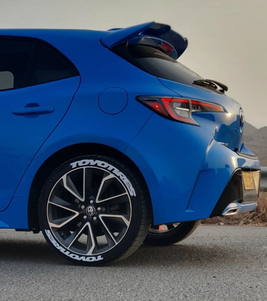 Permanent Toyo Tires Tire Lettering Stickers 1.25