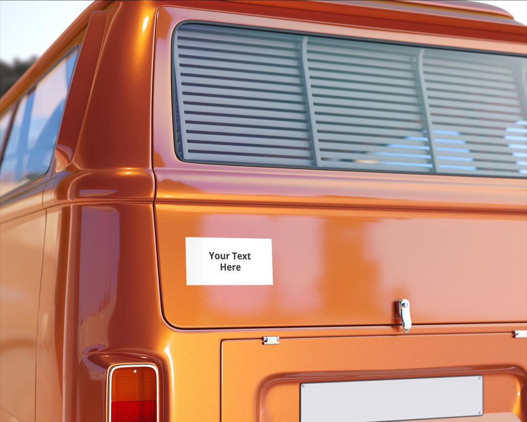 Custom Text Bumper Sticker | Personalized Vinyl Decal, Weatherproof - Etsy
