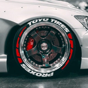 Audi Quattro Tire Lettering Stickers – 1 Inch, Matte Finish, Set For 4 Tires (2016-2022)