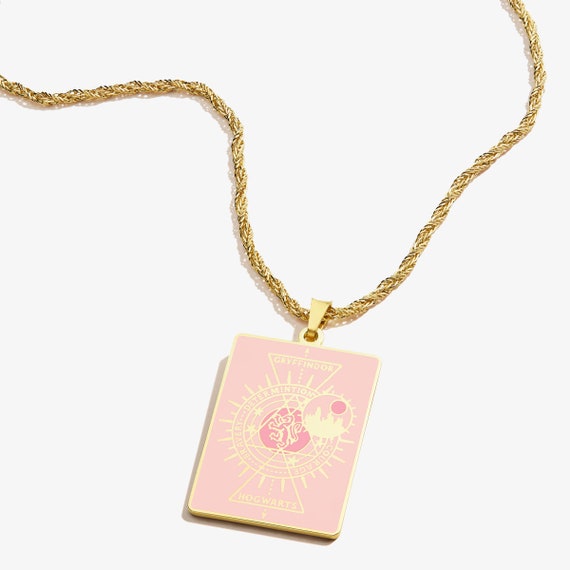 Harry Potter Hogwarts Gryffindor Charm Necklace Pink Gold Jewelry Color Infusion Brand New in Box Alex and Ani Etsy