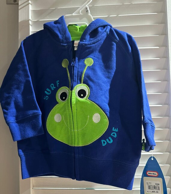 NEW Baby Sweatshirt 6-12 M French Terry Frog Summer - Etsy