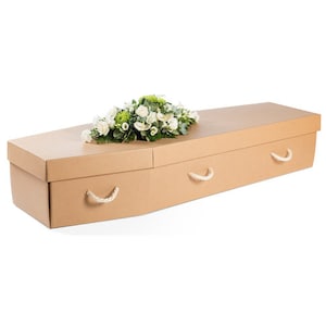 Manila Cardboard Coffin 6ft 1