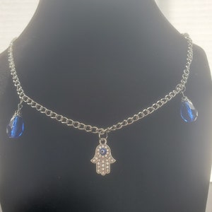 Hamsa Hand, Evil Eye Protection Necklace