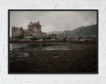 Landscape of Eilean Donan Castle Wall Art- Scottish Highlands - Isle of Skye Print Download - Home Decor - Digital Photography Wall Art