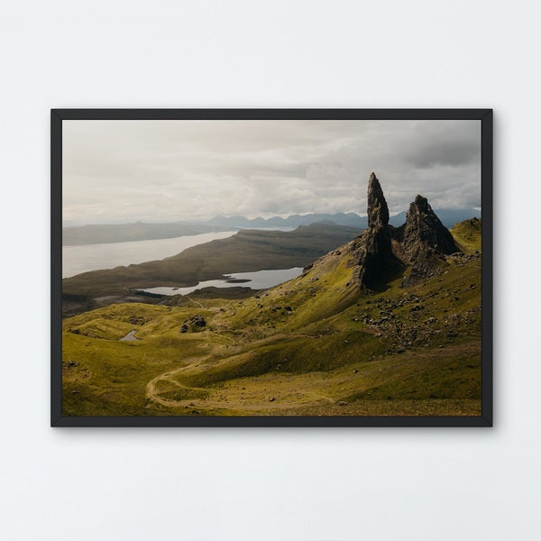 Landscape of Old Man Storr - Scottish Highlands - Isle of Skye Digital Download - Scotland Digital Art - Home Decor - Wall Art - Photography
