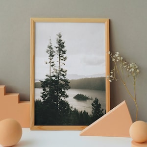 Emerald Bay Lake Tahoe Digital Art Print - Lake Tahoe Wall Art - Home Decor - Wall Art - Photography
