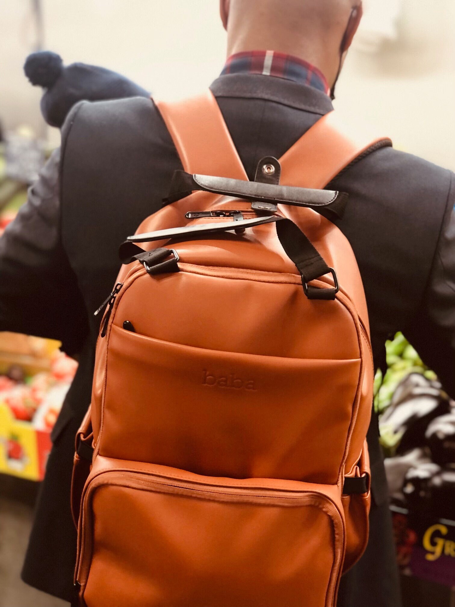 Mens diaper bag leather hotsell