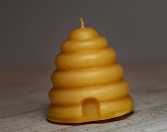 Handmade Beeswax Beehive Candle - Natural Honey Scent