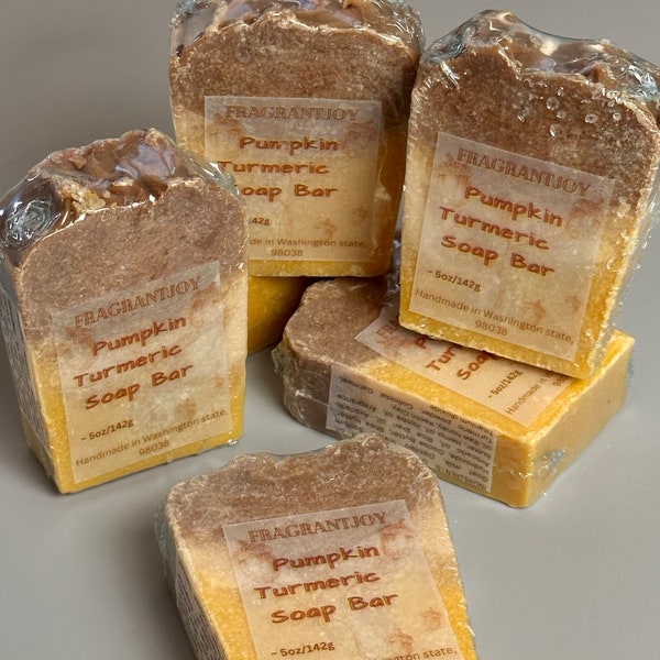 Pumpkin Turmeric Soap Bar / CP Soap