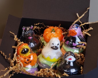 Halloween Rubber Duck Bath Bomb – Spooky Kids Party Favors