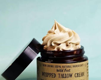 Birch Tar Whipped Tallow Cream | Herbal Infused, Organic