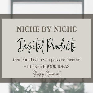Digital Product Ideas BY NICHE - Digital Marketing Guide. Done for you digital product