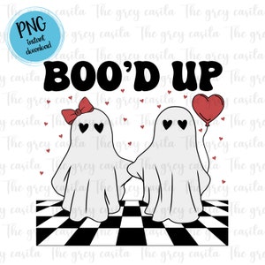 Valentine's Day Ghosts PNG, Boo'd up PNG, Love PNG, Valentine ghosts, Vday Shirt, Spooky valentine, Sublimation Designs, digital downloads