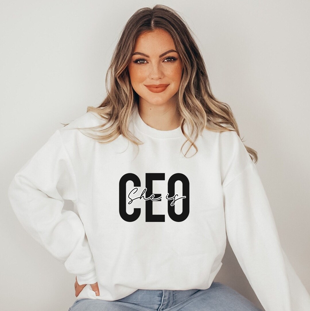She is CEO Sweatshirt, Small Business Owner Sweatshirt, CEO Crewneck, Girl Boss Sweatshirt,funny