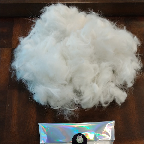 Raw Angora Rabbit Wool ~ Pure White