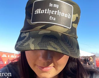 In My Motherhood Era Trucker Hat, Custom Foam Hat