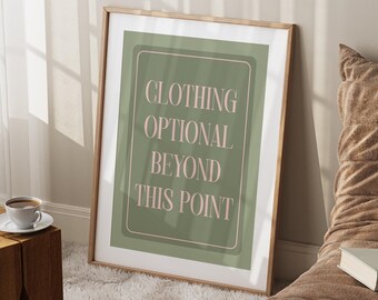 Funny Bathroom Prints, Feminine Coquette Poster, Sage Green Wall Art, Blush Pink Aesthetic, Trendy Preppy Print, Maximalist Decor