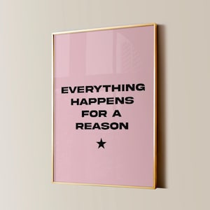 Impression d'affirmations quotidiennes, affiche de citation de positivité, art mural tendance fille chanceuse, décoration d'appartement esthétique géniale de l'an 2000, oeuvre d'art de chambre à coucher girly