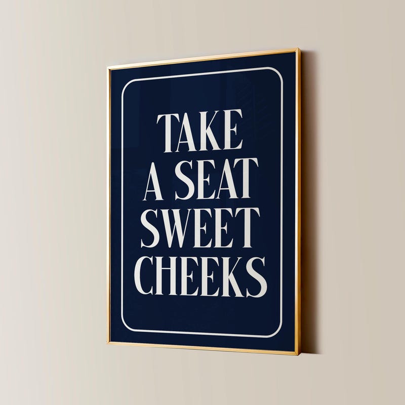 Navy Toilet Seat - Etsy