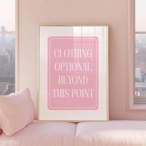 Decoración de apartamentos con estética de moda, impresiones divertidas para baños, póster de tipografía femenina, arte de pared rosa claro, póster retro de los años 70, impresión digital