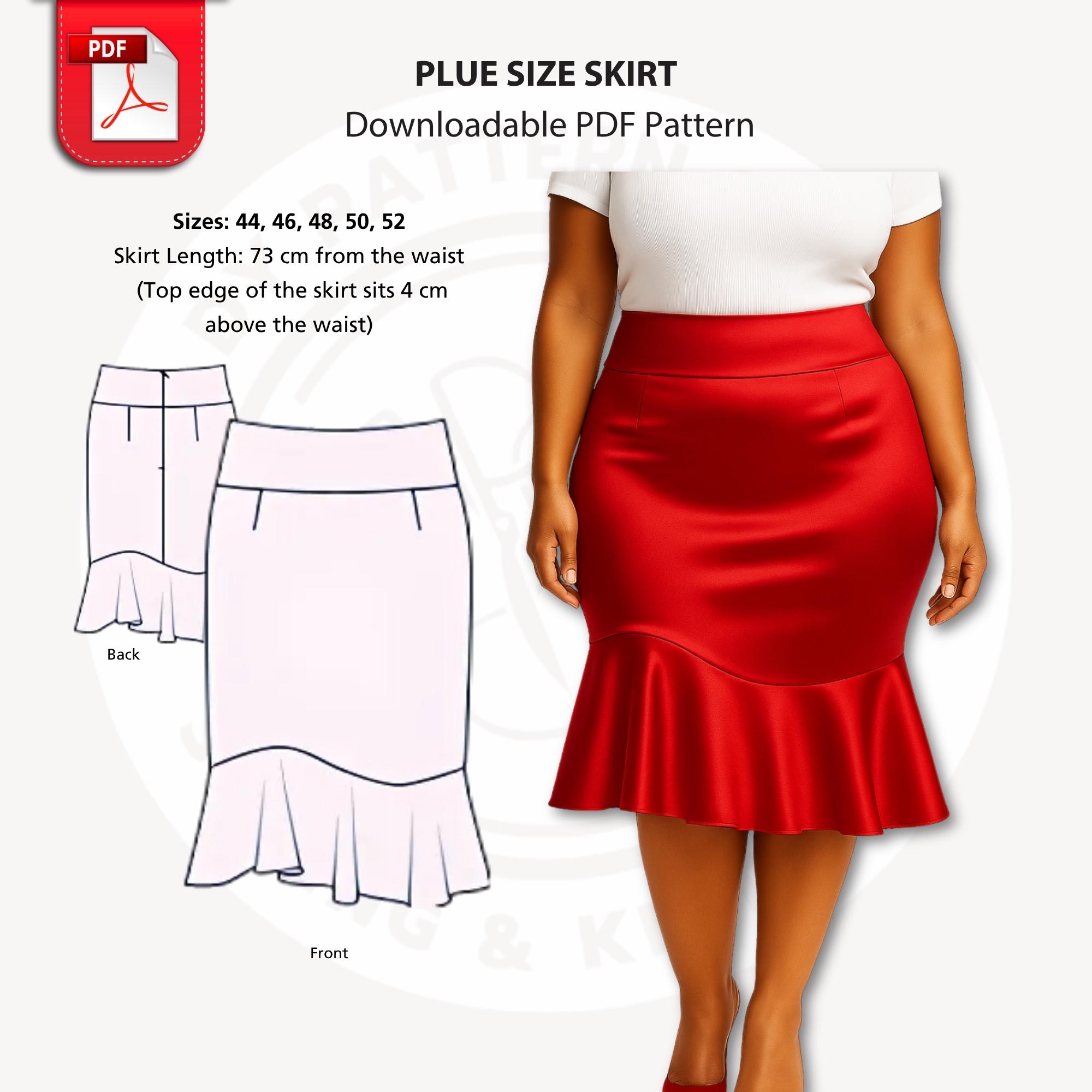 Tight Skirt Plus Size Pencil Skirt Quilt Slay All Day Stretch