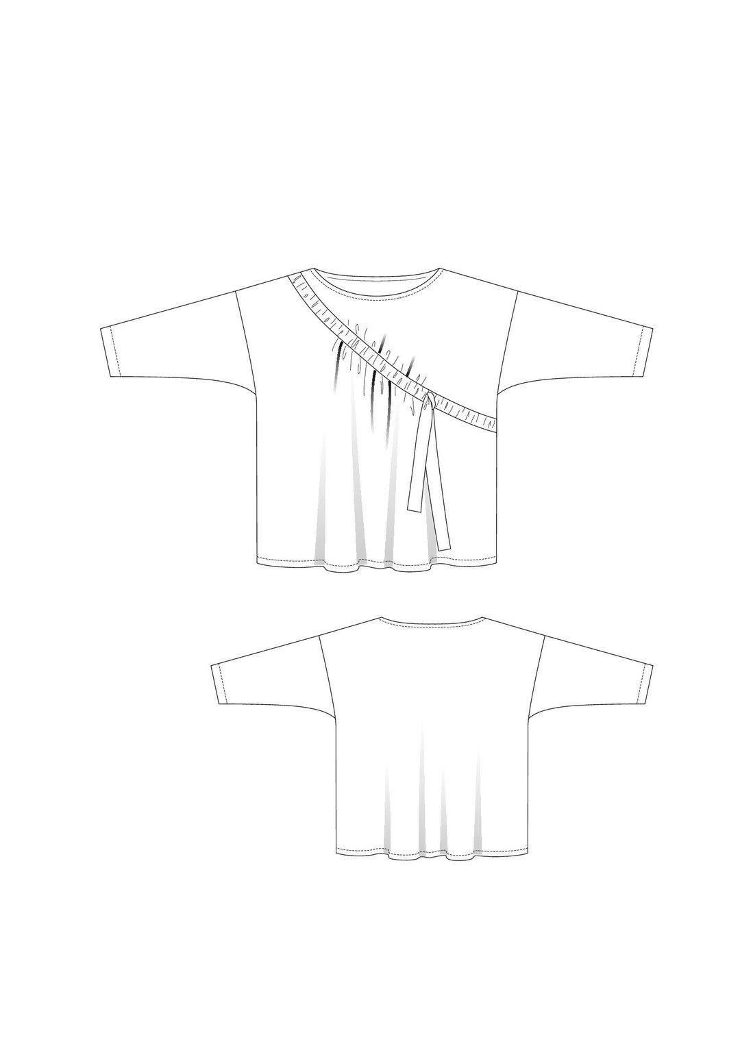 Simple Blouse Pattern Pdf Blouse Loose Pattern Easy Sewing Pattern for