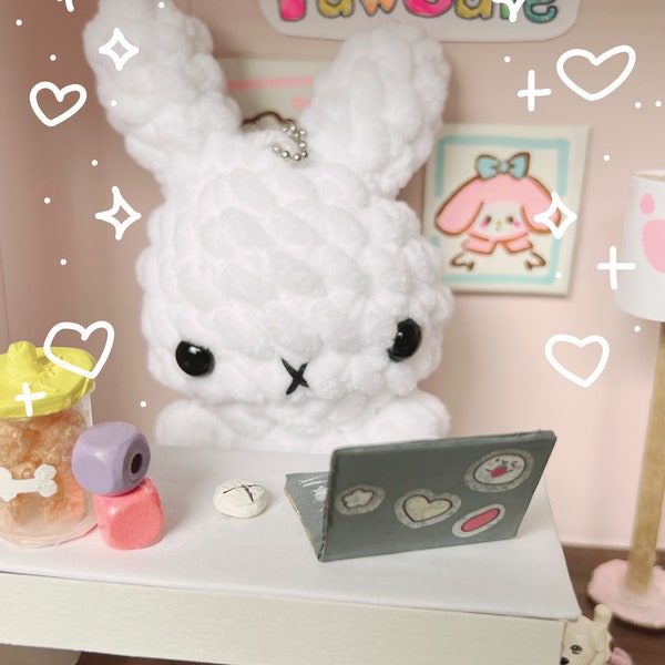 Miffy Plush Keychain Etsy