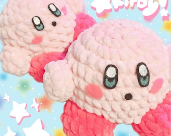 Kirby Crochet Plush (Santa Hats are back!)