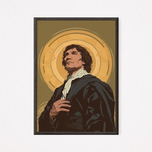 Copernicus Art Deco Porträt | Ein polnischer großer Astronom | Wandkunst | Wohnkultur | Digitaler Download | Geschichte Poster | Geschichte Symbol |