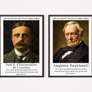 Beernaert & de Constant: 1909 Nobel Peace Prize Digital Poster mockup 1, 12.12.2023