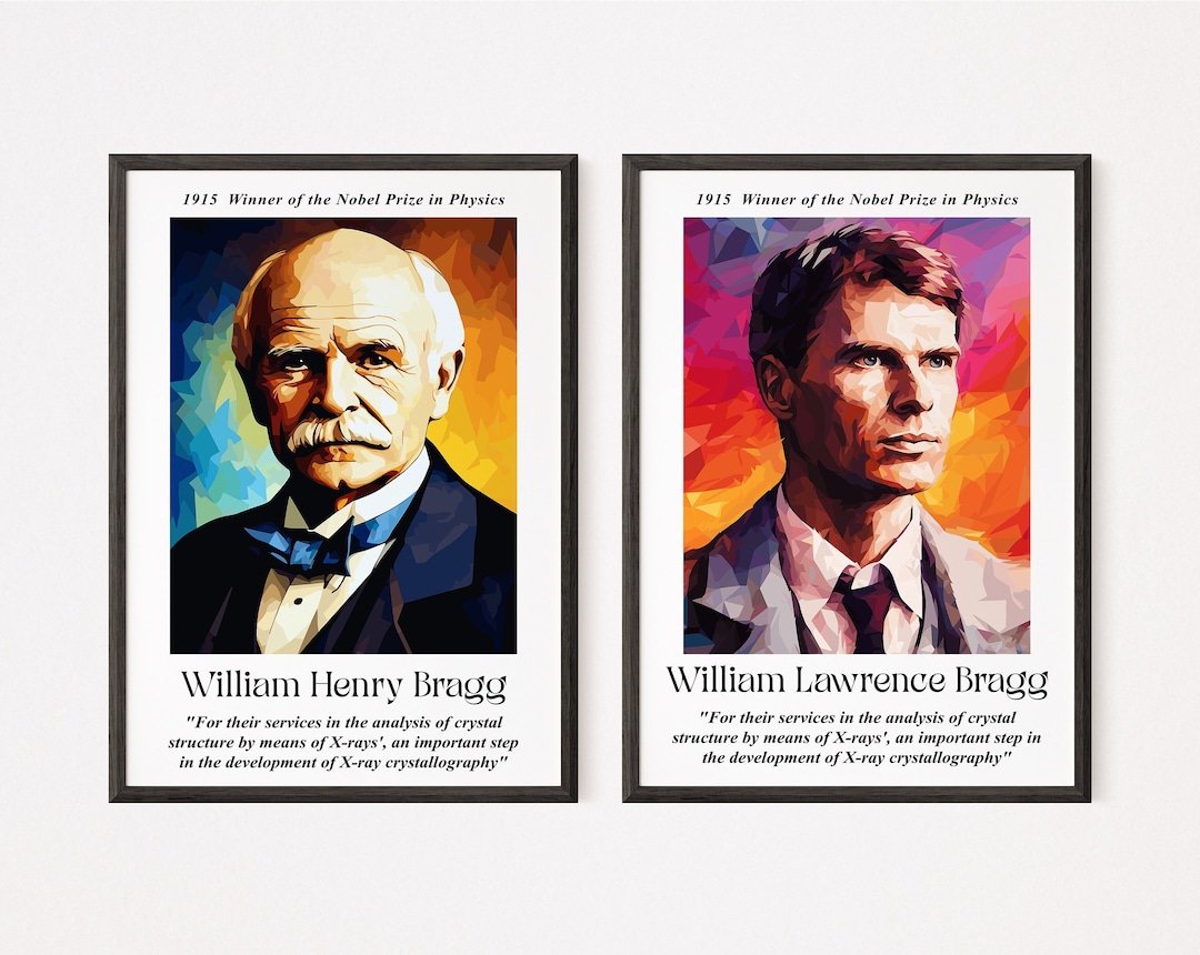 Bragg Nobel Laureates Physics Poster: STEM Classroom Decor (digital ...