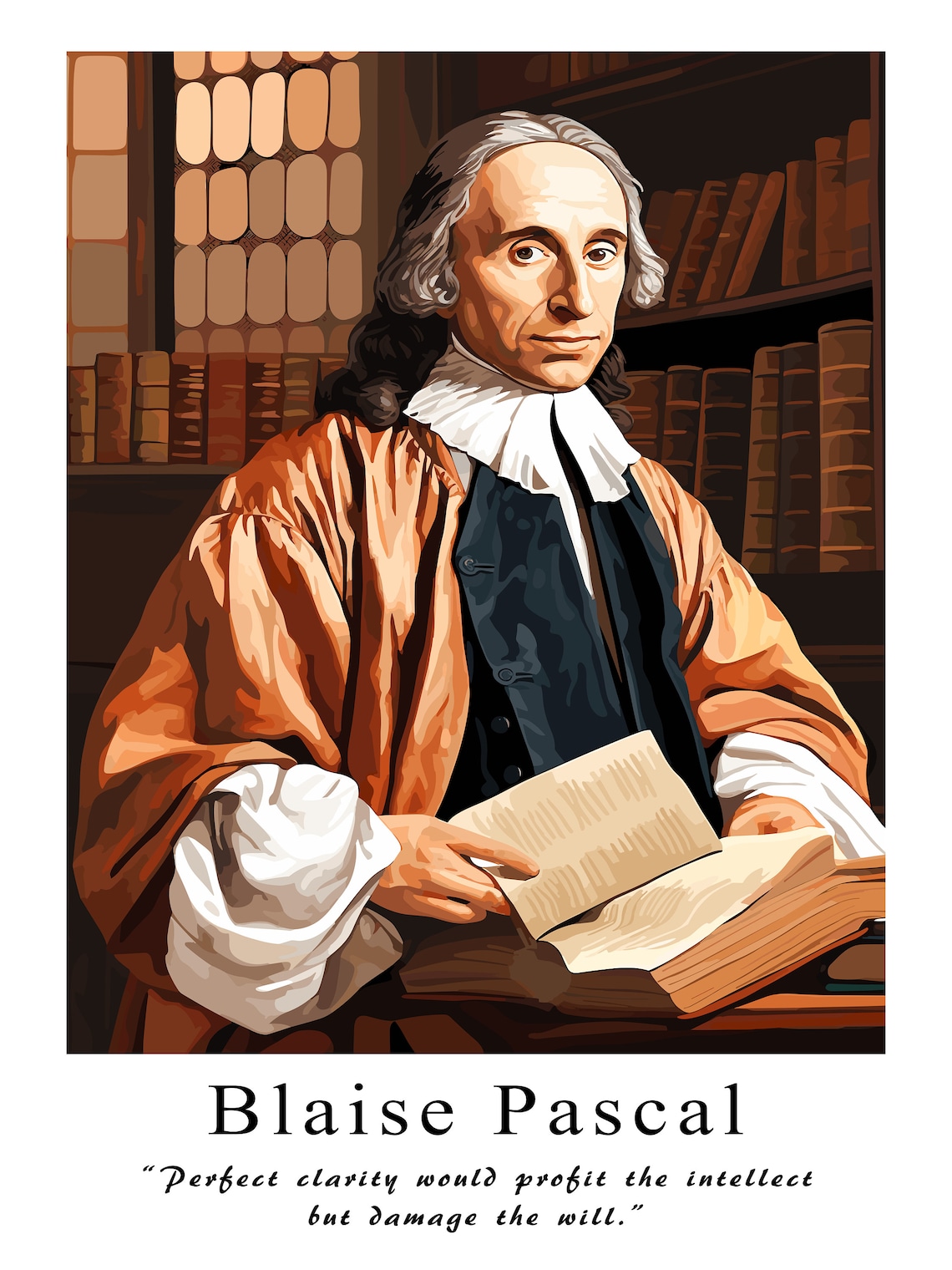 Blaise Pascal - Mathematician Illustration: Perfect Clarity for ...