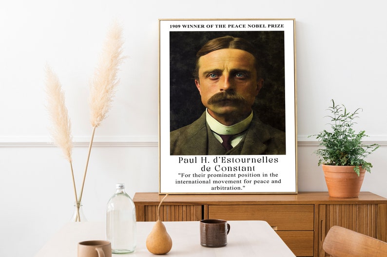 de Constant: 1909 Nobel Peace Prize Digital Poster mockup 1, 12.12.2023