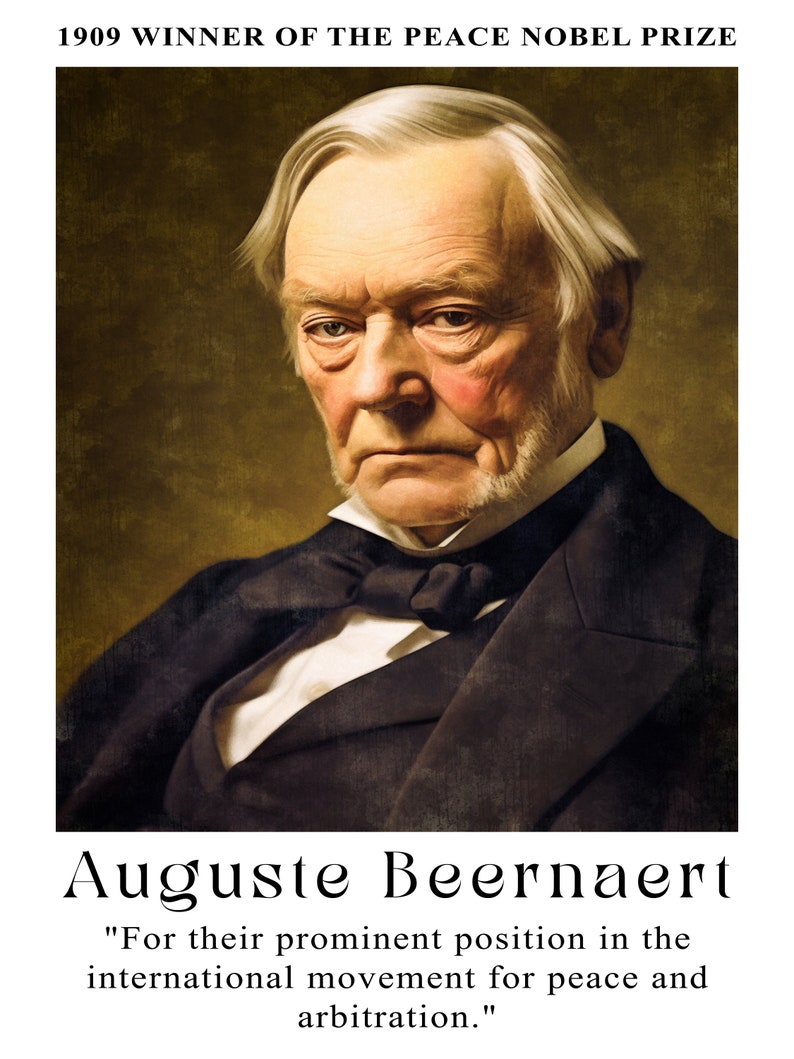 de Constant: 1909 Nobel Peace Prize Digital Poster, 12.12.2023