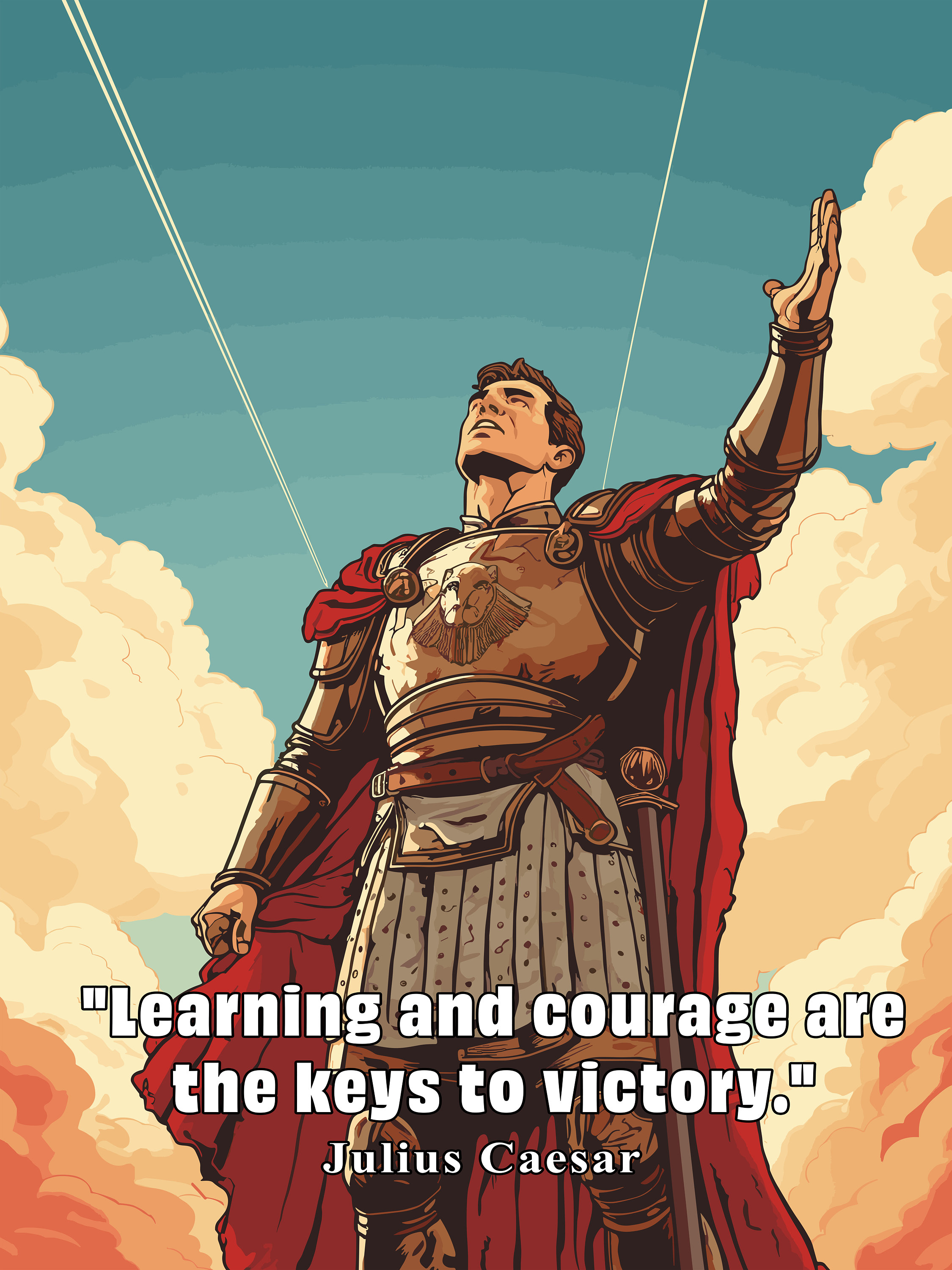 Julius Caesar Quote Poster – Historical Icon Wall Art (digital Download ...