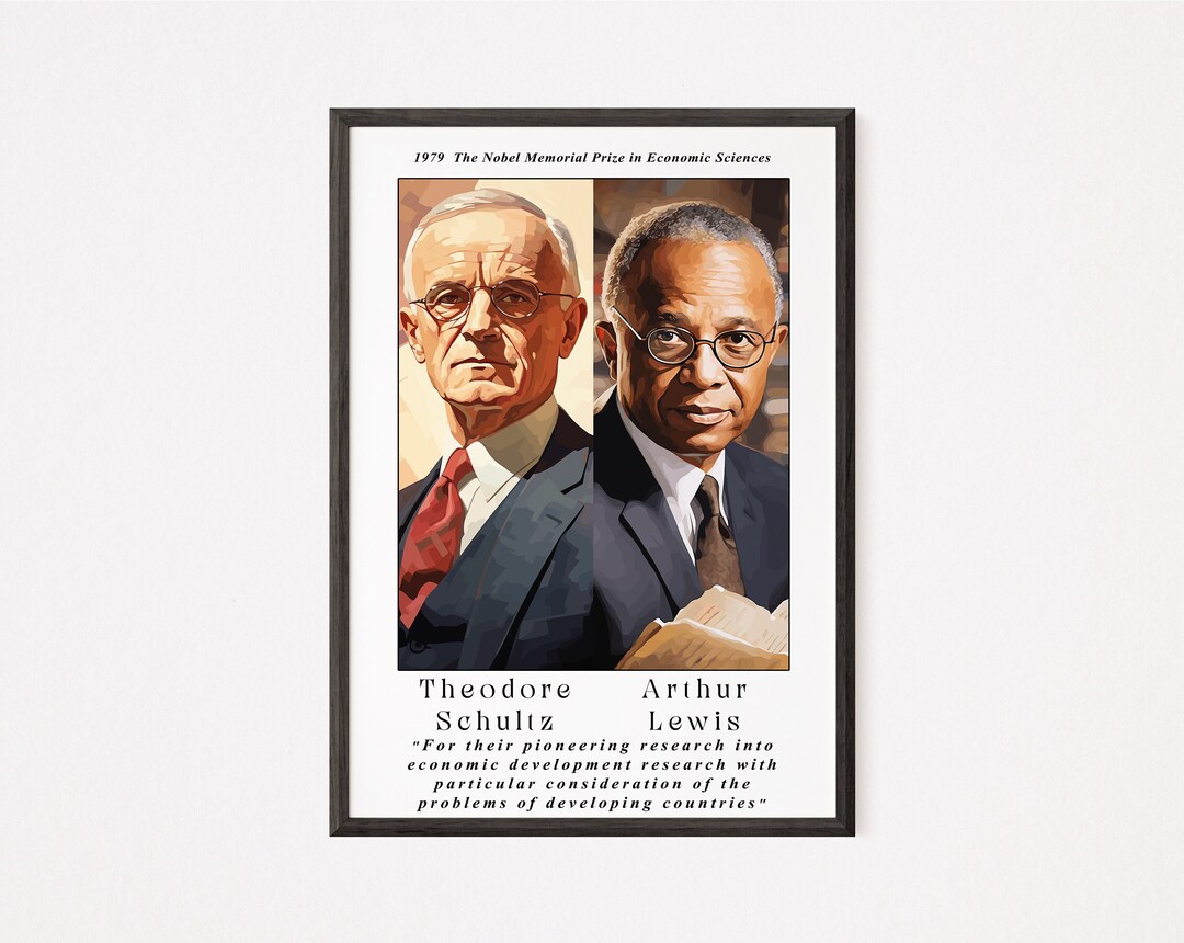 Shultz and Lewis Nobel Economics Poster: Home and Classroom Decor ...