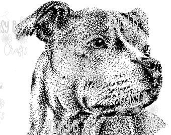 Staffordshire Bull Terrier Digi Stamp