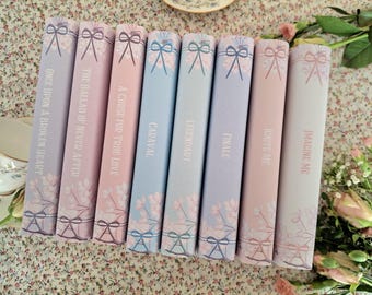 Custom Cherry Blossom Book Dust Jacket Set: Decorative Book Covers