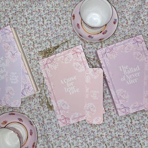 Once Upon a Broken Heart Floral Paperback Dust Jacket and Bookmark Collection, Book cover set of 3 with Bookmarks.